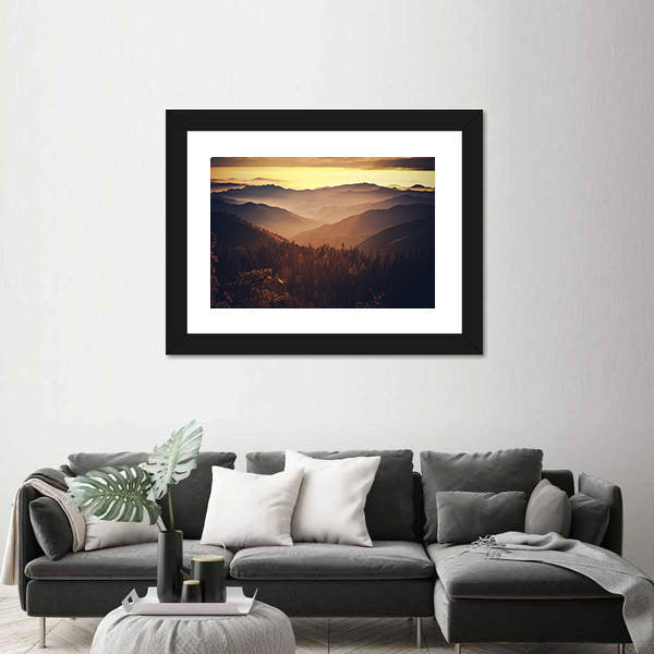 Sierra Nevada Mountains In California Canvas Wall Art