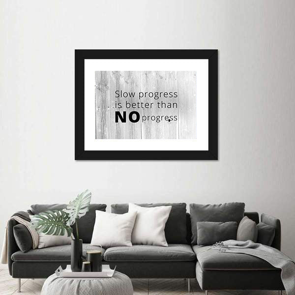 Quote For Keep Working Canvas Wall Art