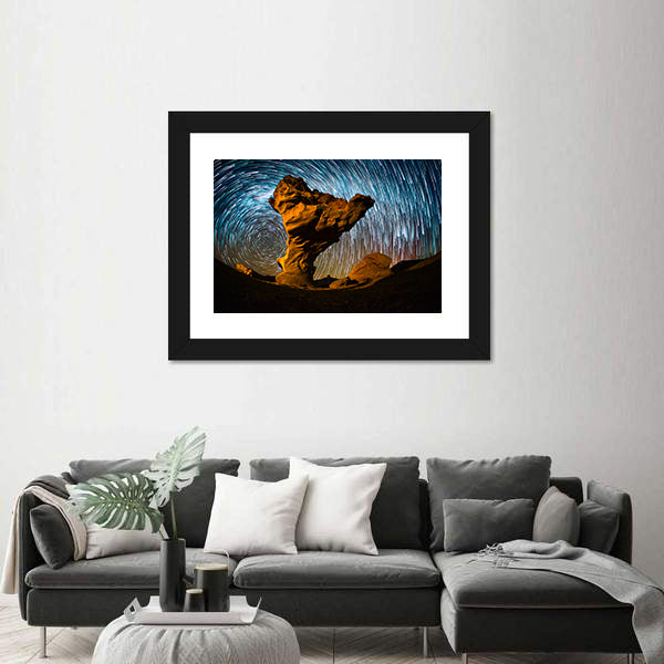 Arbol de Piedra Stone In Bolivia Canvas Wall Art