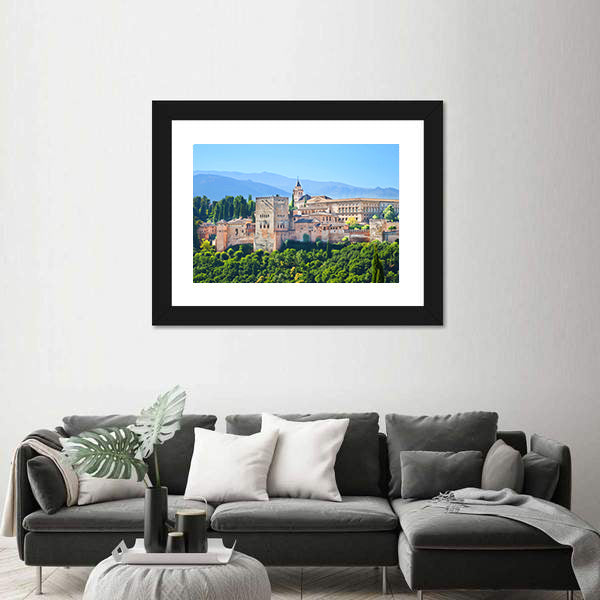 Alhambra Palace Complex In Spain Canvas Wall Art