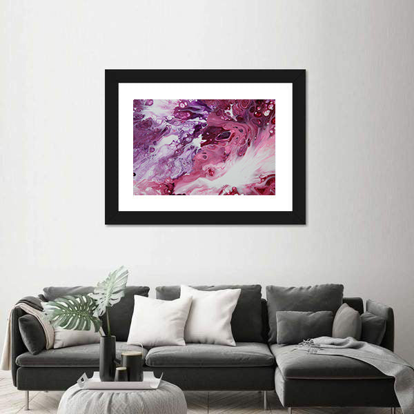 Clashing Tempest Abstract Canvas Wall Art