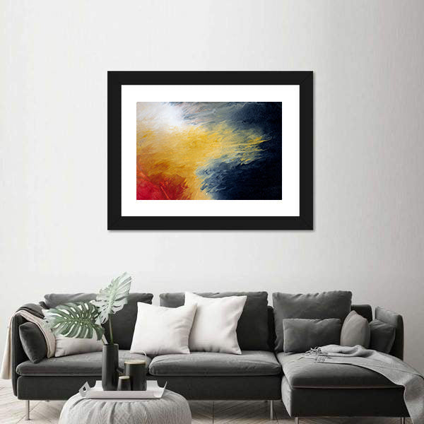 Solar Flare Nebula Abstract Canvas Wall Art