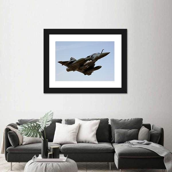 Mirage Delta Wing Fighter Jet Canvas Wall Art