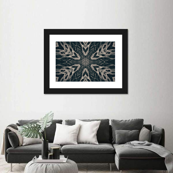 Gothic Demon Mandala Canvas Wall Art