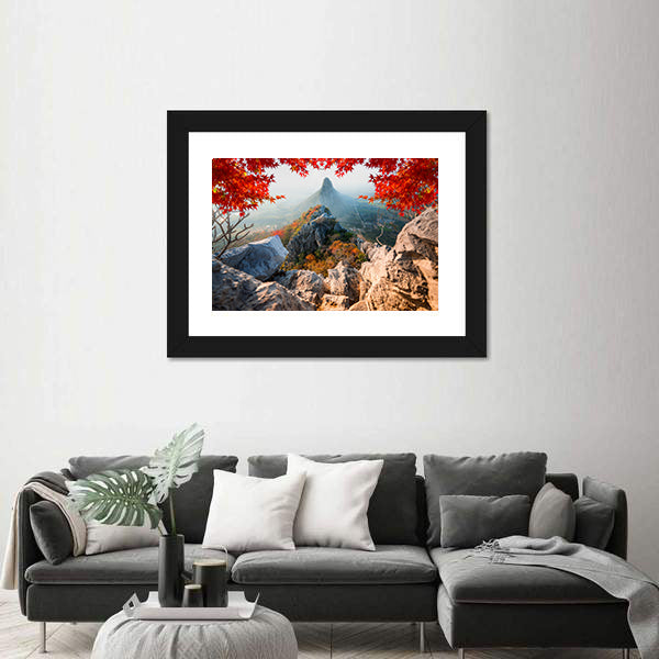 Scenic Khao No Nakhon Sawan Mountain In Thailand Canvas Wall Art