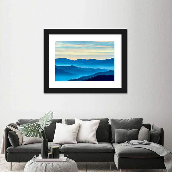 Smoky Mountains Morning Mist Canvas Wall Art