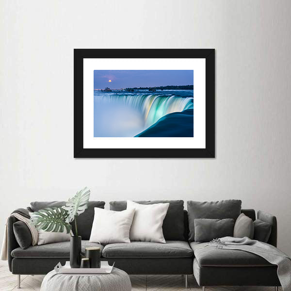 Dusk At Niagara Falls Canvas Wall Art