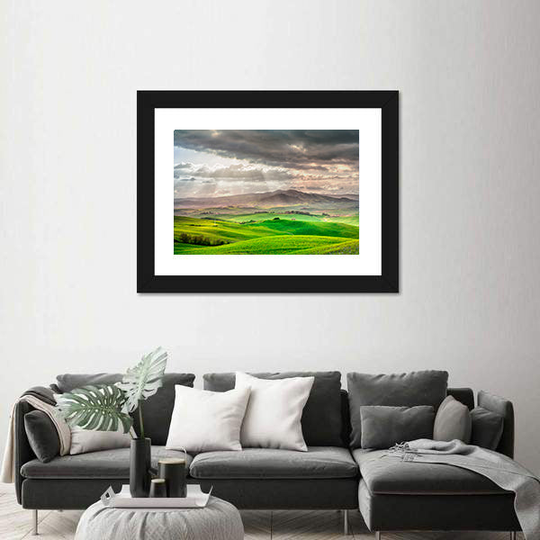 Tuscany Rolling Hills Farm Canvas Wall Art