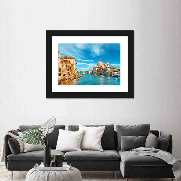 Venice Grand Canal with Santa Maria Della Salute Canvas Wall Art