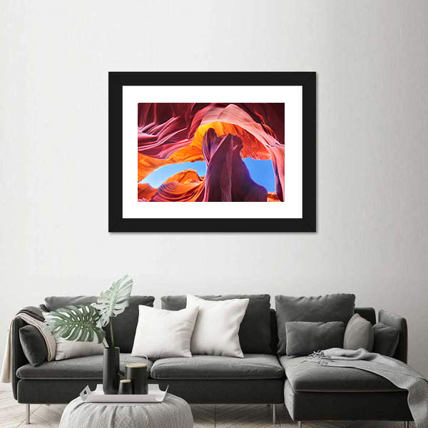 Antelope Canyon In Navajo Reservation Arizona Canvas Wall Art