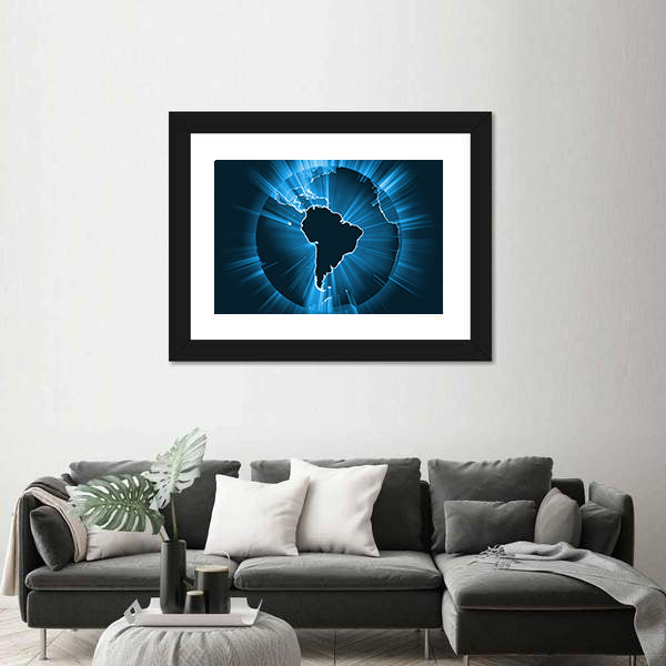 Powerful Earth Radiation Canvas Wall Art