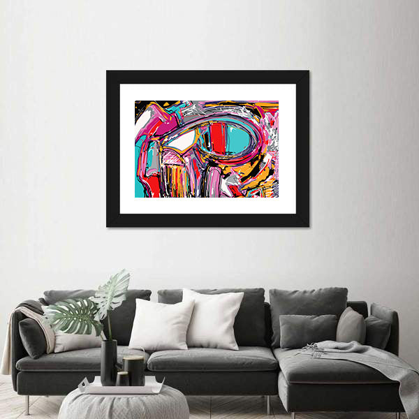 Hand Brush Texture Abstract Painting Canvas Wall Art