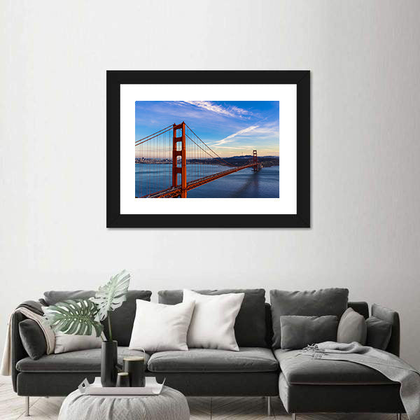Golden Gate Bridge at Golden Hour San Francisco Canvas Wall Art