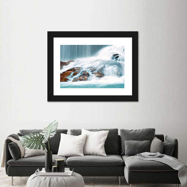 Ningbo Waterfall In China Canvas Wall Art