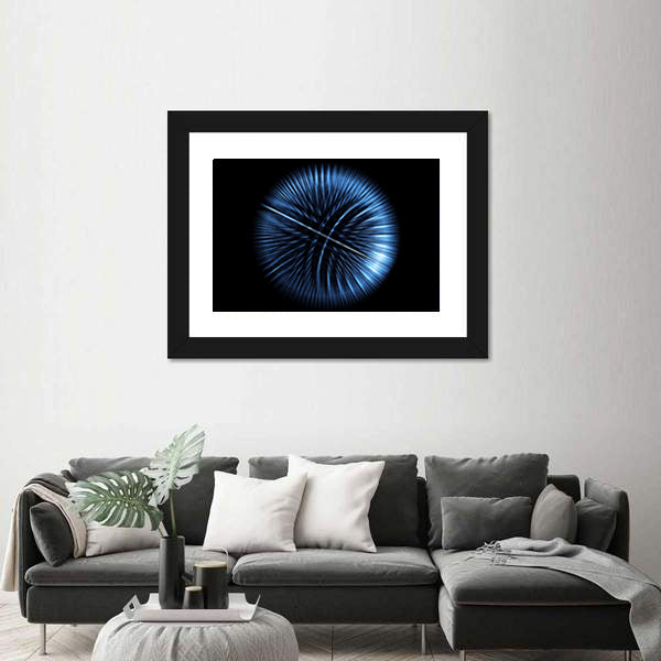 High-tech Glowing Globe Canvas Wall Art