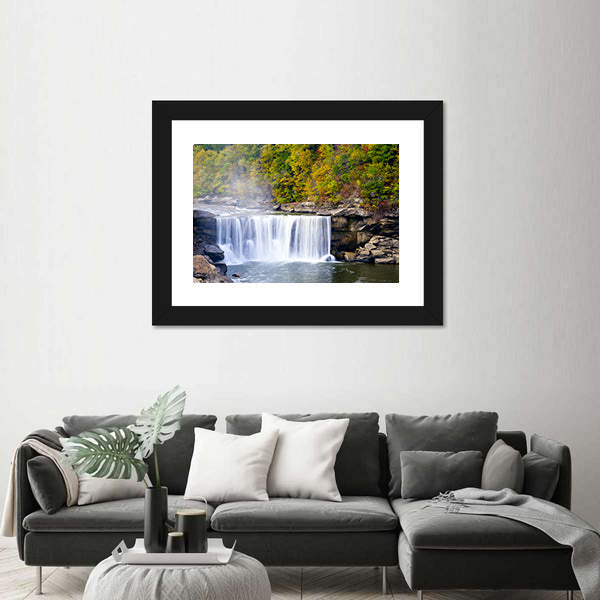 Cumberland Falls In Kentucky Canvas Wall Art