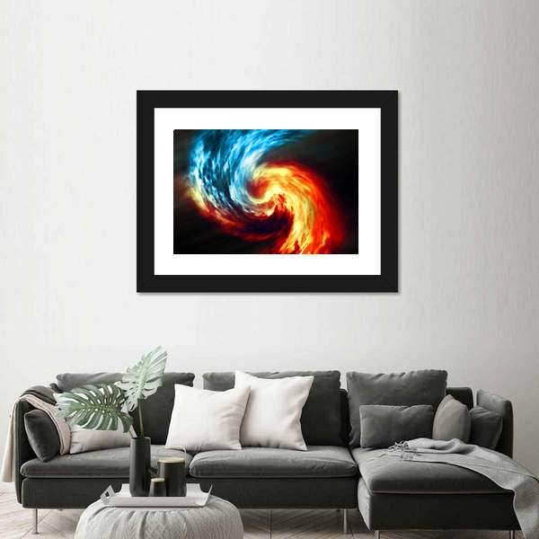 Twilight Smoke Vortex Canvas Wall Art