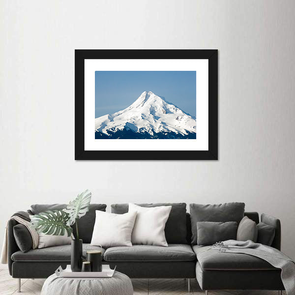 Mount Hood Snow-capped Peak Canvas Wall Art