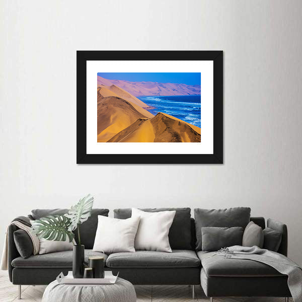 Namibia Sand Dunes Along the Atlantic Coast Canvas Wall Art