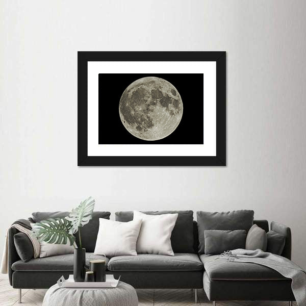 The Hunter's Supermoon Canvas Wall Art