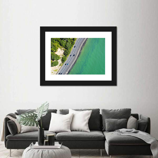 Coastal Road in Auckland Canvas Wall Art