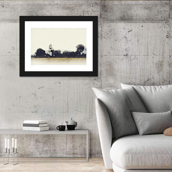 Abstract Tree and Field Canvas Wall Art