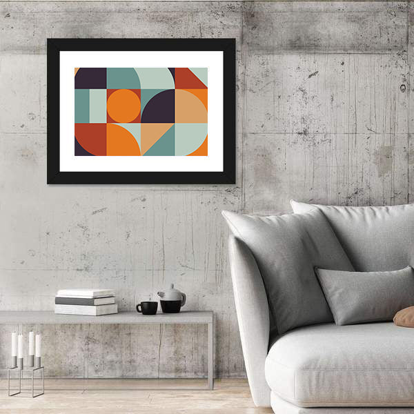 Scandinavian Geometric Abstract Canvas Wall Art