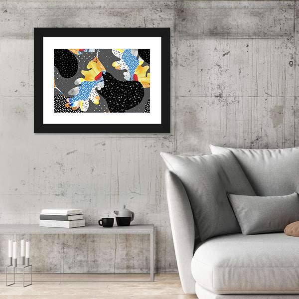 Colorful Fluid Abstract Shapes Canvas Wall Art
