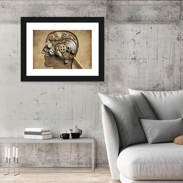 3D Psychology Concept Canvas Wall Art