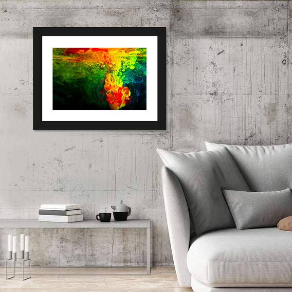 Dissolving Paint in Water Canvas Wall Art