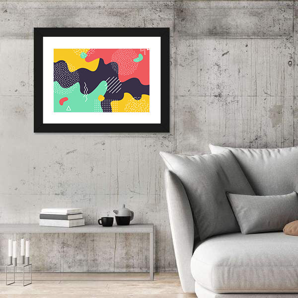 Abstract Liquid Splash Pattern Canvas Wall Art