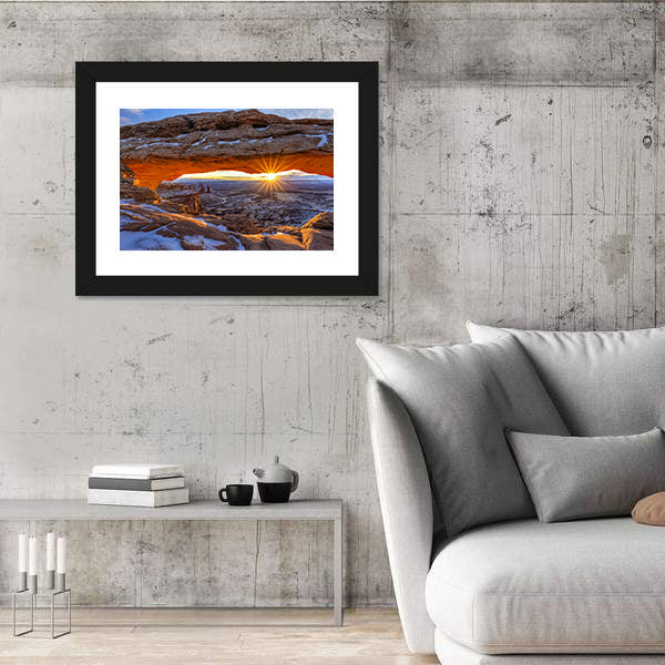 Mesa Arch In Canyonlands National Park Utah Canvas Wall Art