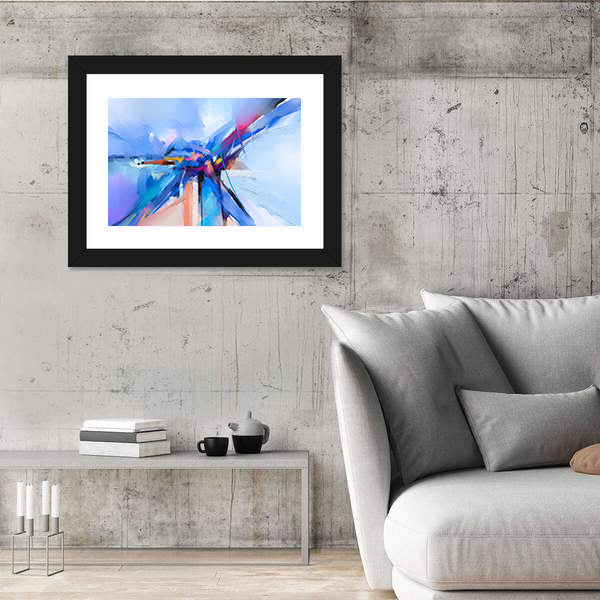 Hand-drawn Brush Stroke Abstract Canvas Wall Art