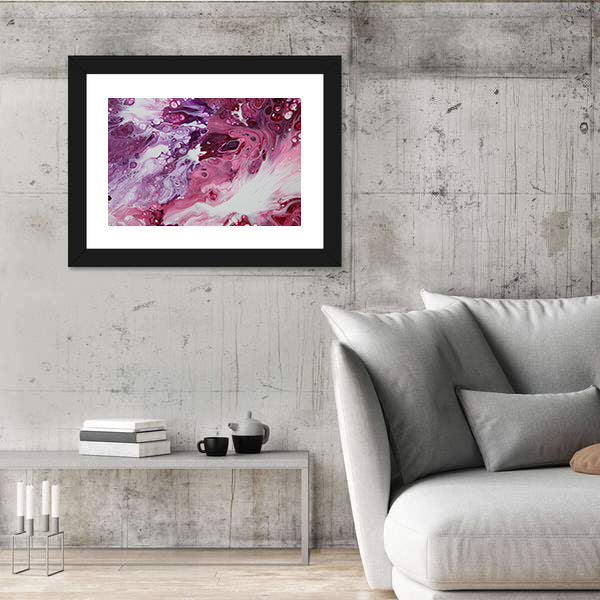 Clashing Tempest Abstract Canvas Wall Art