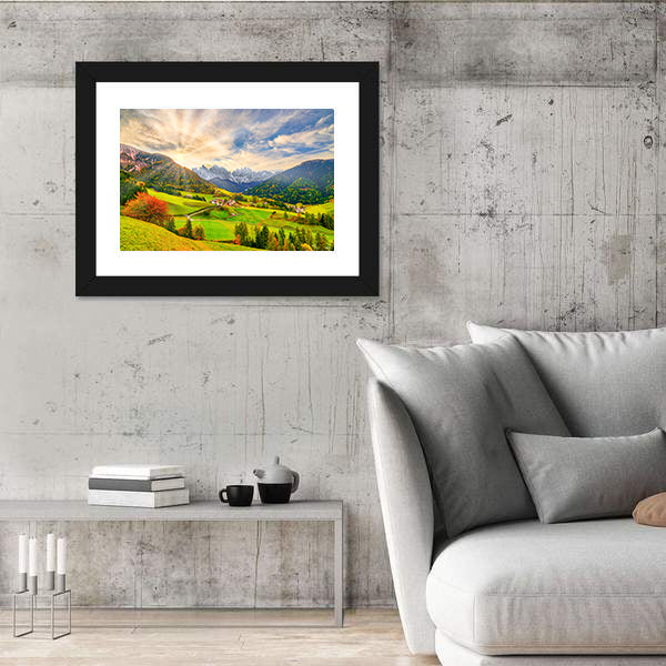 Santa Maddalena at Sunrise Canvas Wall Art