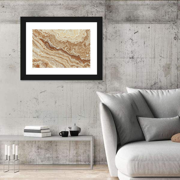 Honey Onyx Tile Pattern Canvas Wall Art