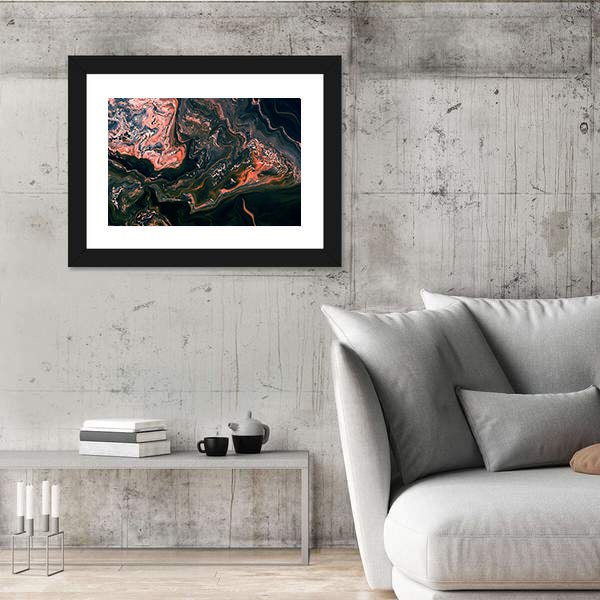Dark Marble Abstract Canvas Wall Art