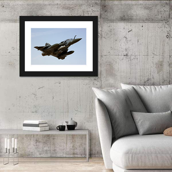 Mirage Delta Wing Fighter Jet Canvas Wall Art