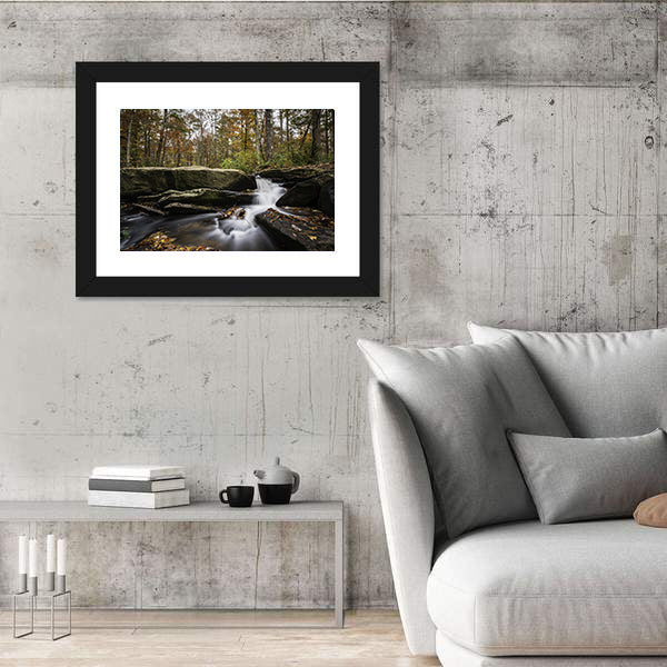 Cheaha Falls in Autumn Canvas Wall Art
