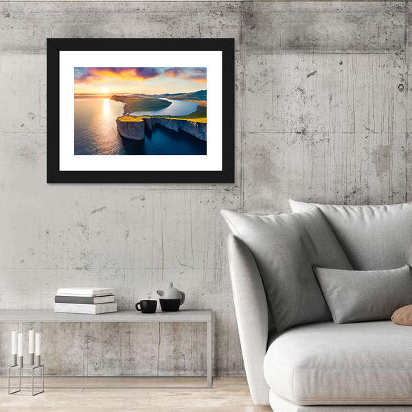 Sorvagsvatn Lake In Vagar Faroe Islands Canvas Wall Art