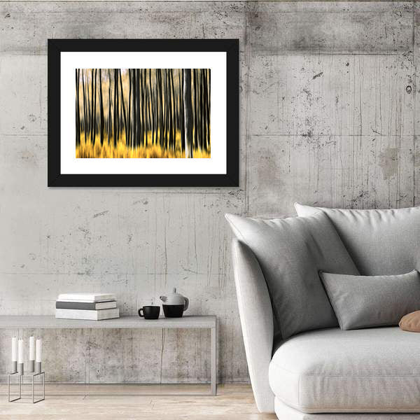 Motion Blur Forest Canvas Wall Art