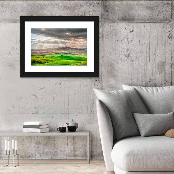 Tuscany Rolling Hills Farm Canvas Wall Art