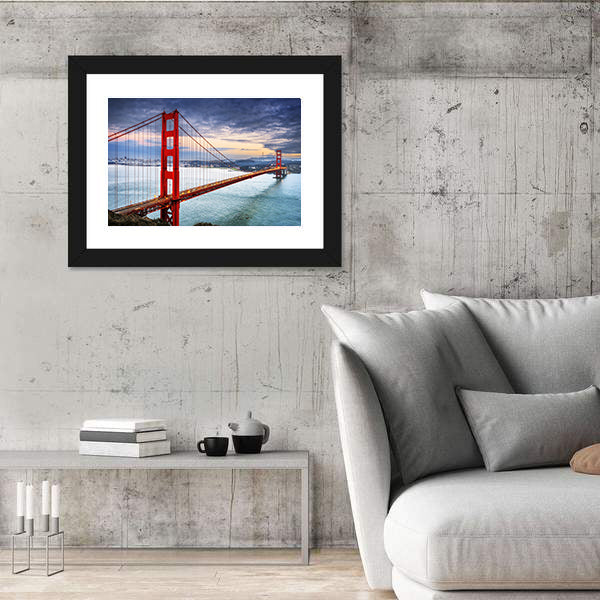 Golden Gate Bridge at Dusk Canvas Wall Art
