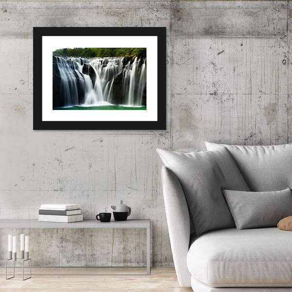Waterfall In ShiFen Taiwan Canvas Wall Art