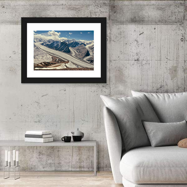 Fedchenko Glacier In Tajikistan Canvas Wall Art