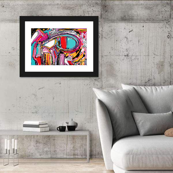 Hand Brush Texture Abstract Painting Canvas Wall Art