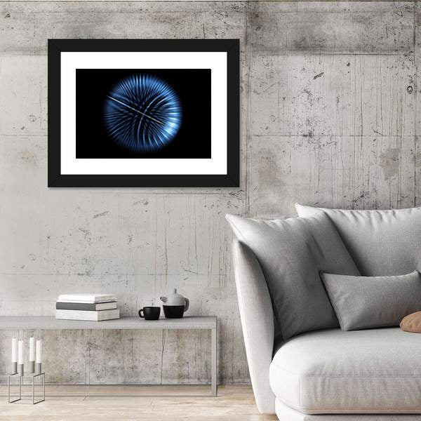 High-tech Glowing Globe Canvas Wall Art