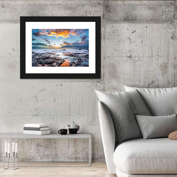 Rocky Shore On The Island Of Maui In Hawaii Canvas Wall Art