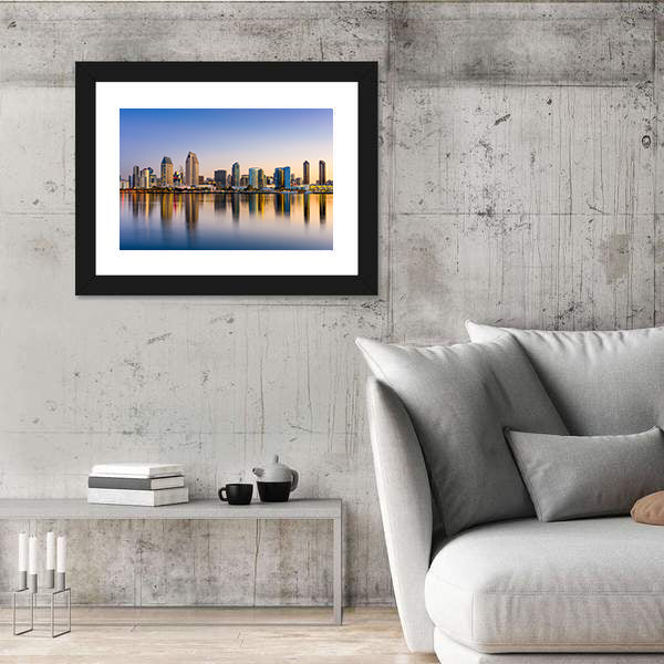 San Diego Skyline at Dusk Canvas Wall Art