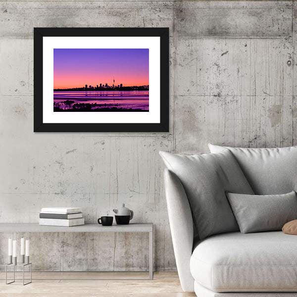 Auckland City Sunrise Canvas Wall Art